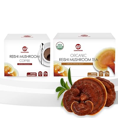 Ganoherb Reishi Mushroom Black Coffee and Reishi Mushroom Tea