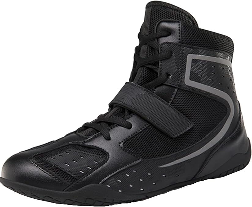 Men's Women's Boxing Boots, Wrestling Shoes Anti-Skid Fighting Competition Footwear Sports Casual Bodybuilding Shoes