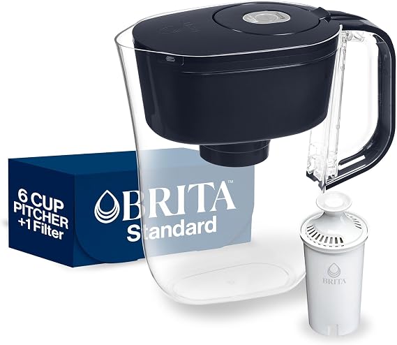 Brita Soho Black Pitcher Water Filtration System