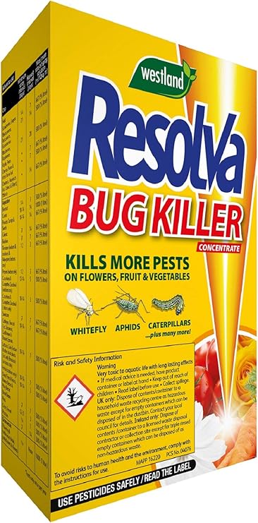 Resolva Bug Killer Concentrate 250ml – Fast Acting Insect Killer for Aphids, Whitefly, Caterpillars & Garden Pests