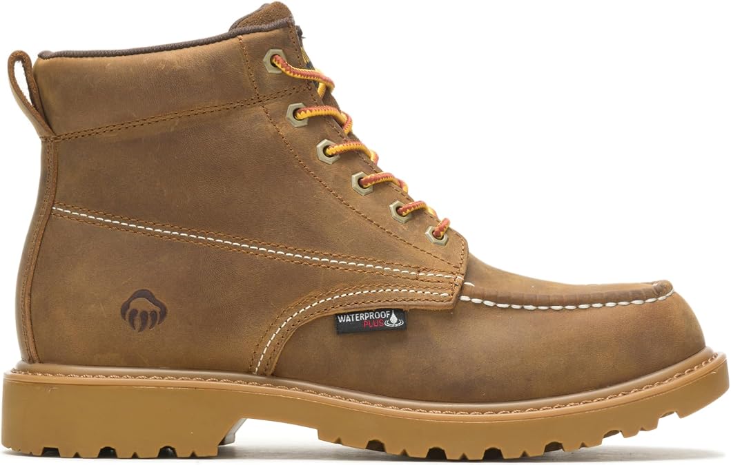 Wolverine Men's Floorhand Moc Toe 6in Tan Work Boot