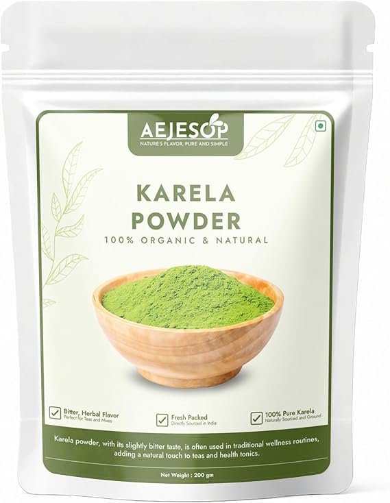 AEJESOP Karela Powder | Bitter Melon | Momordica Charantia,7 oz/ 200 gm