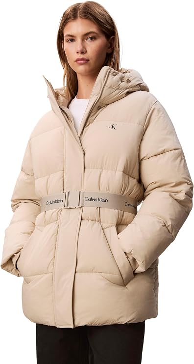 Calvin Klein Women’s Belted Mid Weight Puffer Jacket