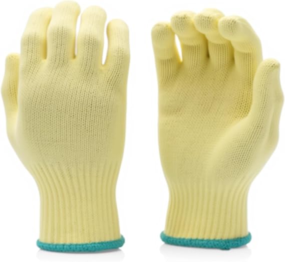 G & F Products 1678M Yellow Medium Cut Resistant Kevlar Knit Work Gloves