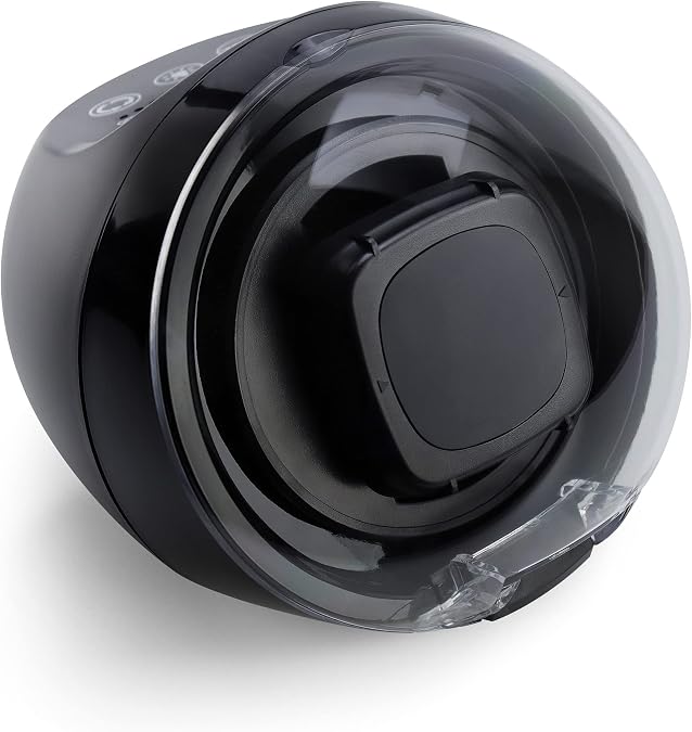 Versa Watch Winder for Automatic Watches - Direct Drive Motor, Touch Button Settings, 12 Settings, Display Light, Adjustable Pillow, Compact Design - Single Watch Winder for Rolexes
