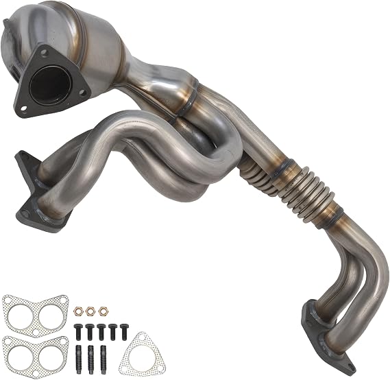 GWTAUTO Front Catalytic Converter Compatible with Subaru Forester 2006-2010, Legacy/Outback 2006-2012, Impreza 2006-2011, Saab 9-2x 2006, 2.5L H4, High Flow Catalytic Convertor - EPA Compliant
