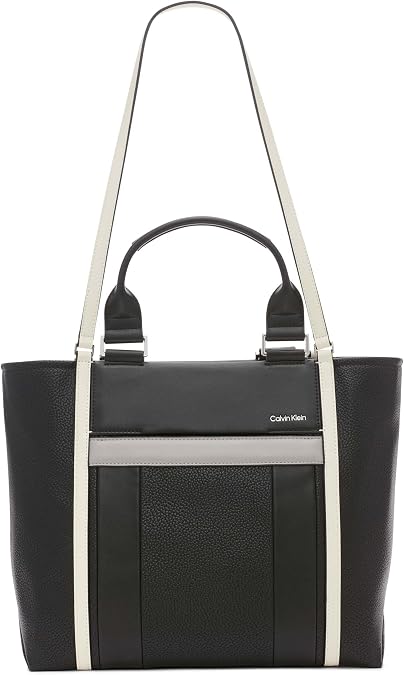 Calvin Klein Sol Box Tote Black/Stone Multi