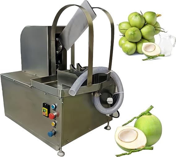 Kolice Commercial Coconut Cutting Machine, Automatic Coconut Cutter 10~15 pcs/min, Coconut Cutting for coconut water intaking