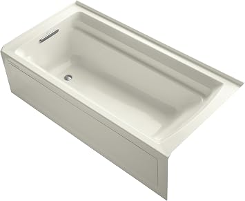KOHLER K-1125-LA-96 Archer 6-Foot Bath, Biscuit