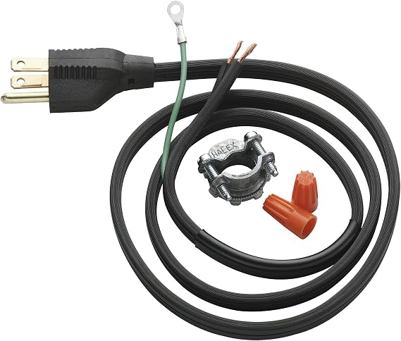 INSINKERATOR Garbage Disposal 3-Foot Power Cord Installation Kit for Standard Series (Badger) Food Waste Disposer Models, CRD-00
