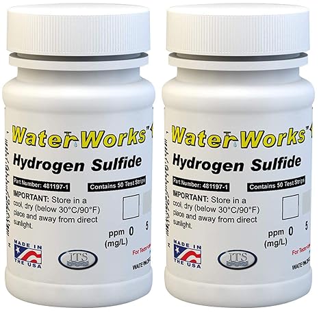Test Strip, Hydrogen Sulfide, 0-80ppm, PK50 (w k)