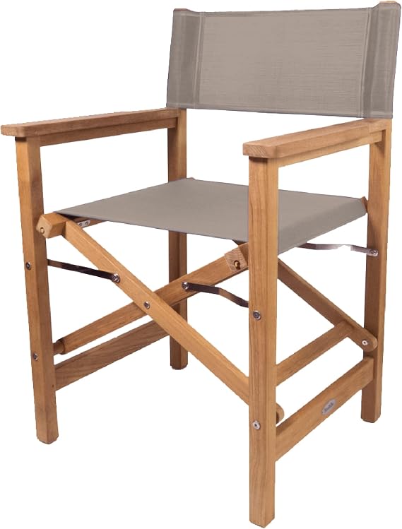 SeaTeak Director's Chair | with DURASLING Fabric Seat Cover | Foldable Directors Chair