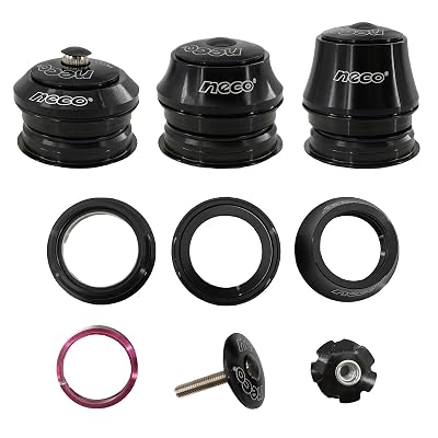 DJC Headsets Semi-Integrated Threadless 1-18 for ZS4141.441.541.8mm 28.630 for Giant OCR TCR Triban RC520 RC500 Road Bike Bearing Headset Midium Cup