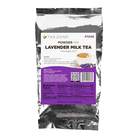 Tea Zone 1.32 lb Lavender Milk Tea Powder