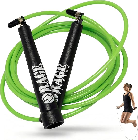 Rage Fitness R2 Speed Jump Rope, Adjustable PVC, Smooth Bearings