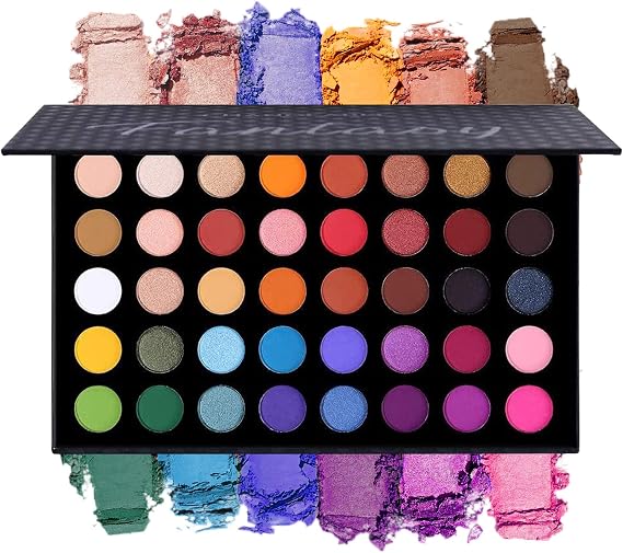 Colorful Eyeshadow Palette Makeup Contour Metallic Eye Shadow Palette Makeup Matte Shimmer 40 Colors Highly Pigmented Professional Warm Natural Bronze Neutral Smoky Cosmetic