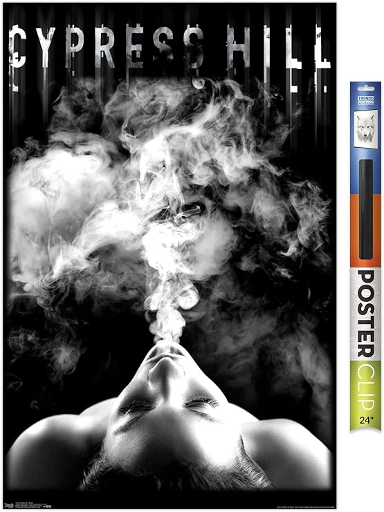 Trends International Cypress Hill - Smoke Wall Poster, 22.37" x 34.00", Premium Poster & Clip Bundle