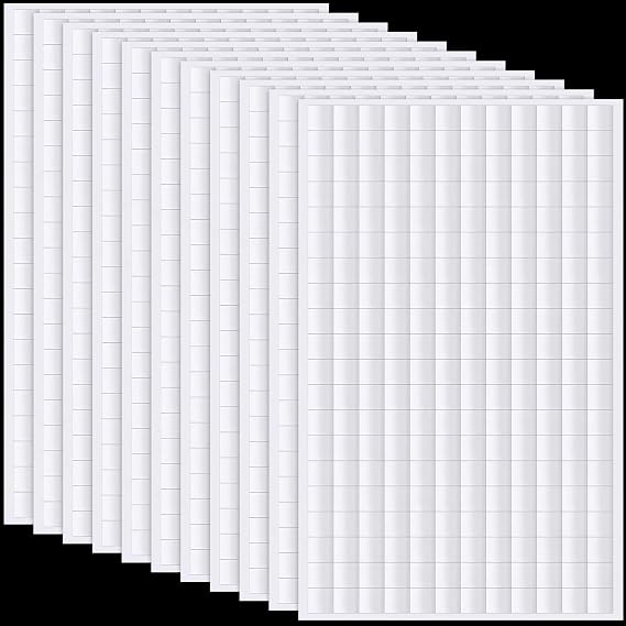 Outus 12 Sheets Foam Adhesive Squares, 2160 Pieces Double Sided Pop Foam Squares for Crafts Arts DIY Scrapbook Office Supplies, 0.4 x 0.4 x 0.07 in