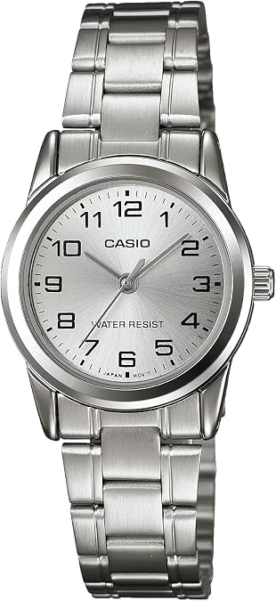 Casio LTP-V001D-7B Women's Standard Stainless Steel Silver Easy Reader Dial 3-Hand Analog Watch