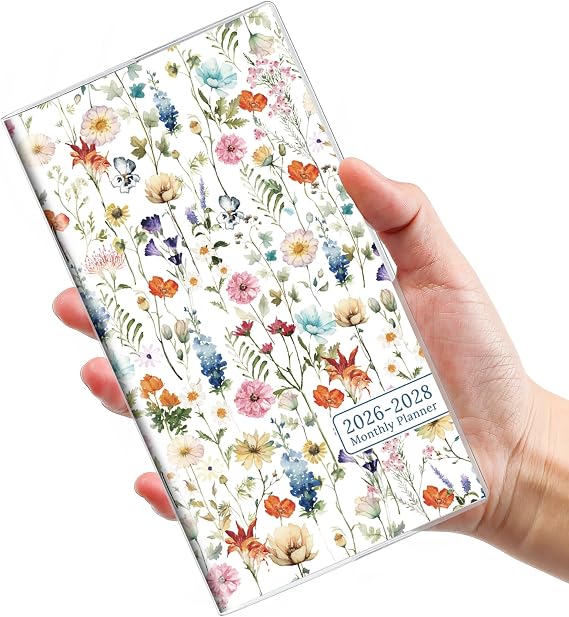 2 Year Pocket Calendar 2026-2028, Jul 2026-Jun 2028,6.5" x 3.5"