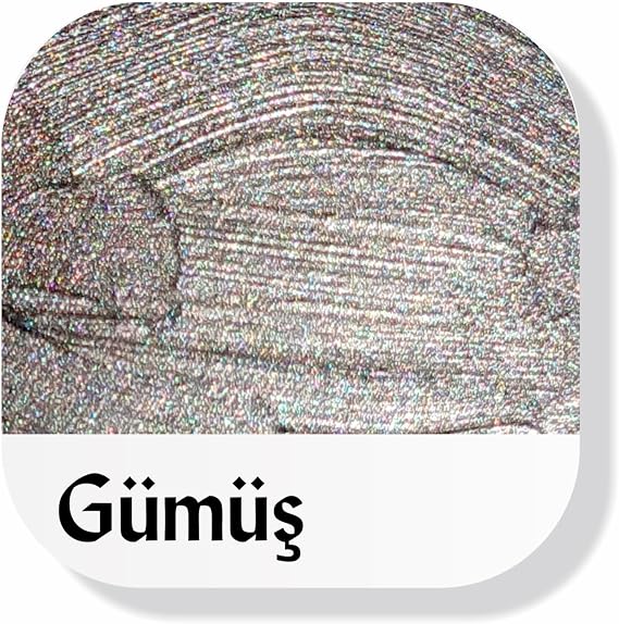 Multi-Surface Hibrit Akrilik Boya, 200ml, Tüm Yüzeyler İçin, Saten Görünümlü, Su Bazlı (Metalik Gümüş)