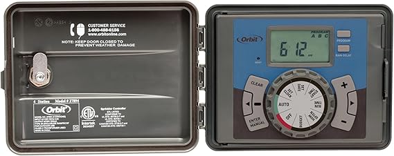 Orbit 27894 - Easy-Set Logic 4-Station IndoorOutdoor Sprinkler TimerController