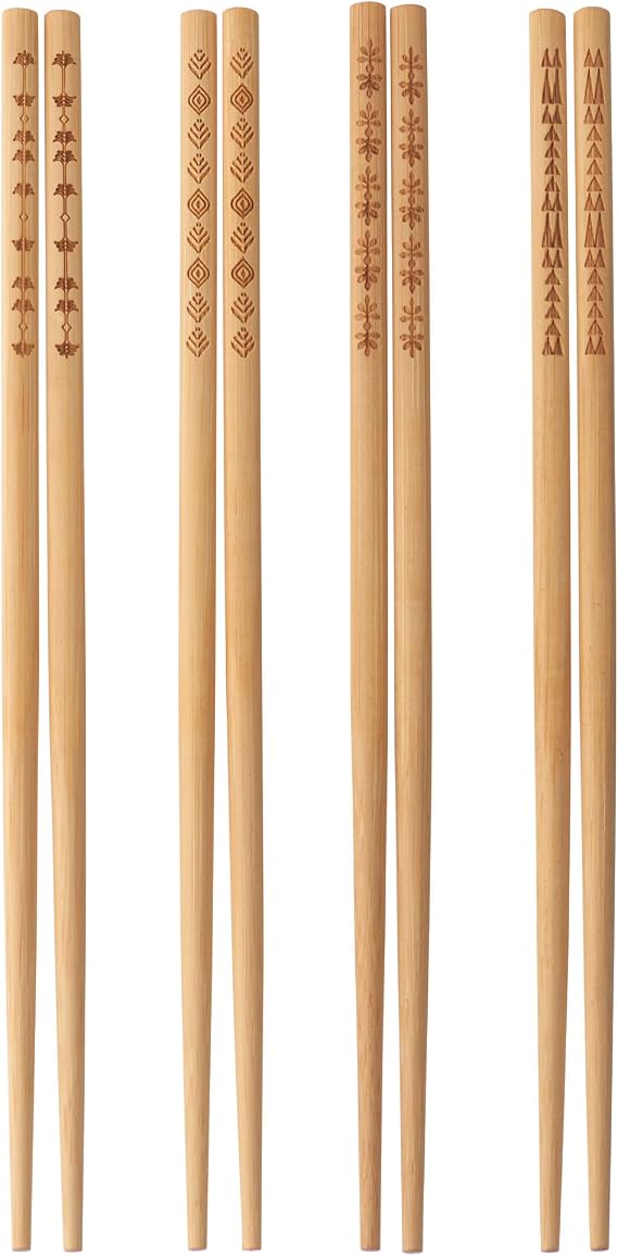 IKEA TREBENT Yemek Çubukları, 4 Çift, Bambu