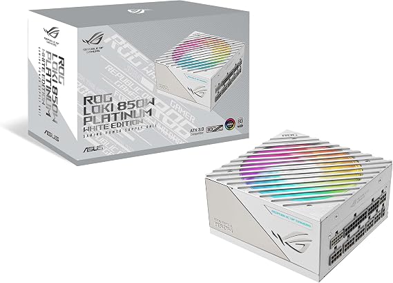Asus ROG-LOKI-850P-SFX-L-GAMING White Edition 850W 80 Plus Platinum 120mm Full Modüler Gaming (Oyuncu) Power Supply