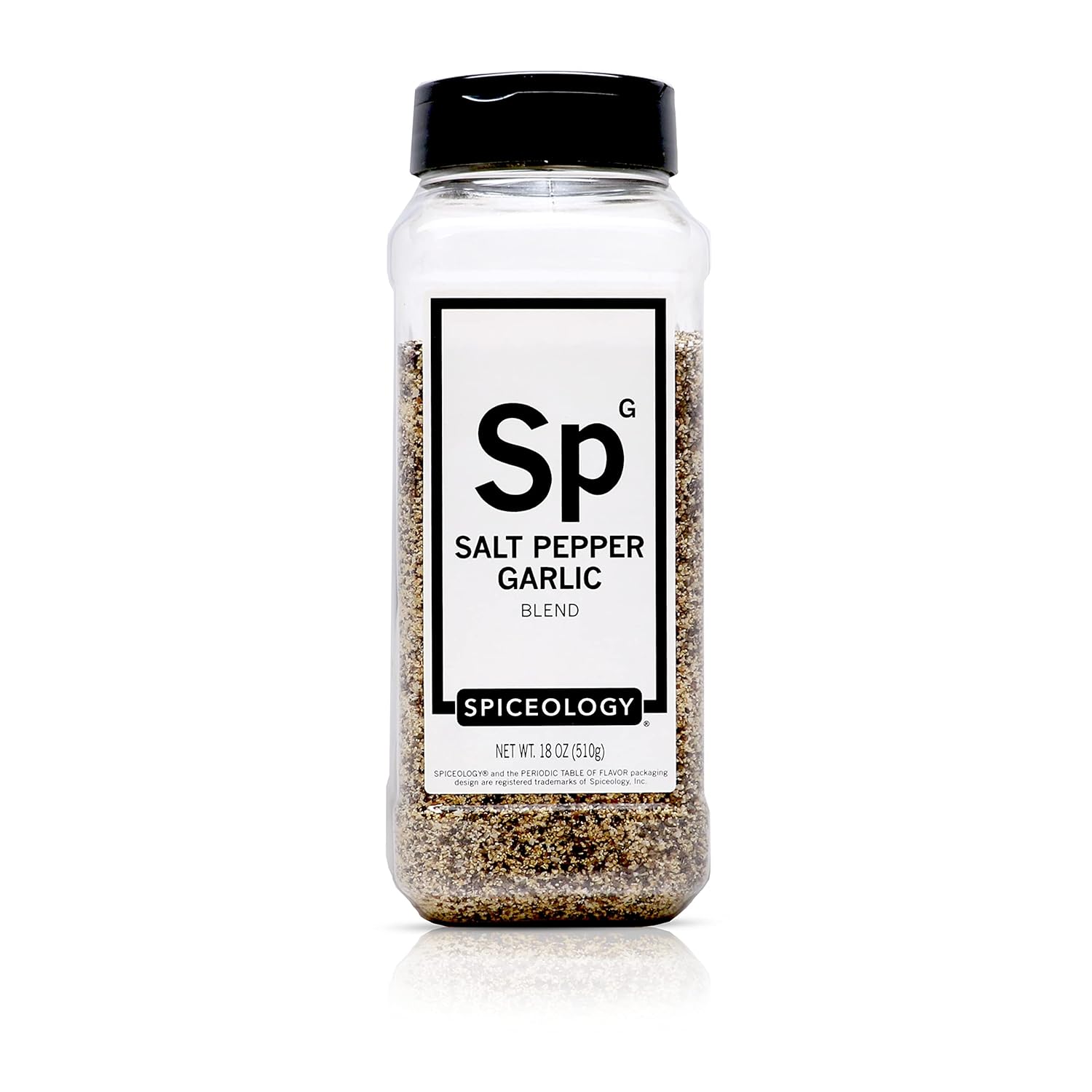 Spiceology Salt Pepper Garlic (SPG) Seasoning Premium Blend for Beef, Pork, Poultry & Veggies Ideal as Steak Rub, BBQ Seasoning & All-Purpose Meat Rub 18 oz