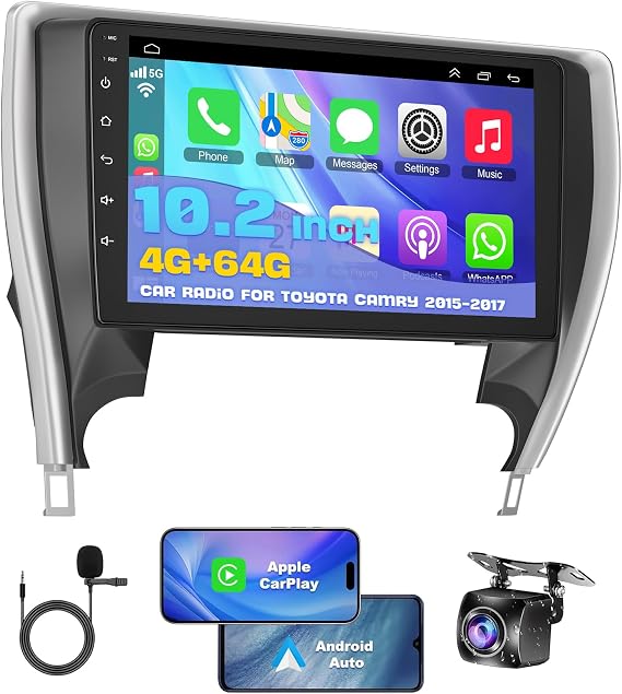 4GB+64GB Android 13 Car Radio for Toyota Camry 2015 2016 2017