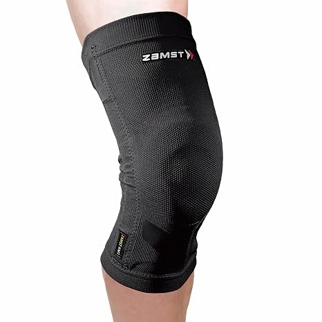 Zamst ZK-Motion Sports Knee Brace With Comfortable Knitted And Flexible Resin Stays Protecting the Knee Ligaments For Sprains of the ACL, MCL, LCL-for Basketball, Volleyball, Football, Soccer,Skiing (3X-Large)