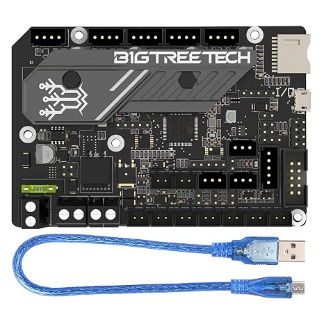 BIGTREETECH SKR Mini E3 V3.0 32 Bit Control Board Integrated | TMC2209 UART Stepper Driver Supports Marlin/Klipper Compatible Ender 3/Ender 3 Pro/Ender 3 V2 Ender 5 3D Printer Motherboard