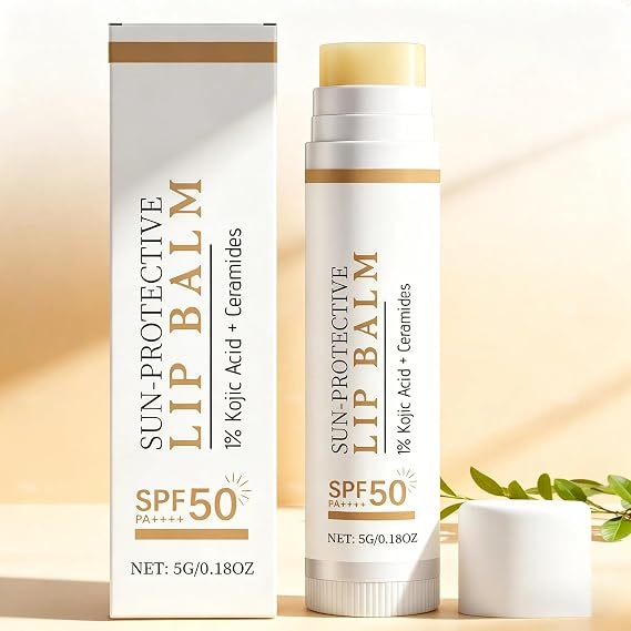 SPF Lip Balm 50, UV Protection, Moisturising for Dry & Chapped Lips, Daily Use Water-Resistant (40 Mins) Sun Defence Lip Protector for Men and Women