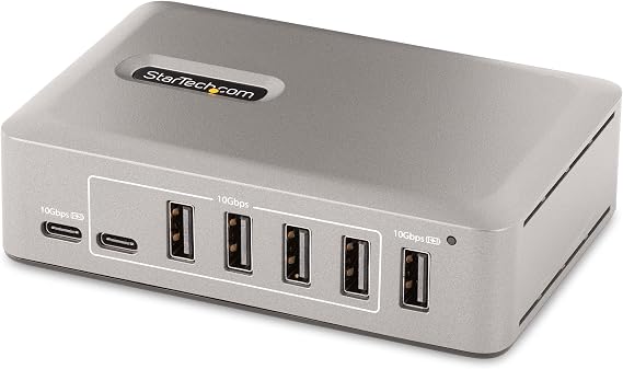 StarTech 10-Port USB-C Hub, 10Gbps, 65W PA, TAA (10G8A2CS-USB-C-HUB)