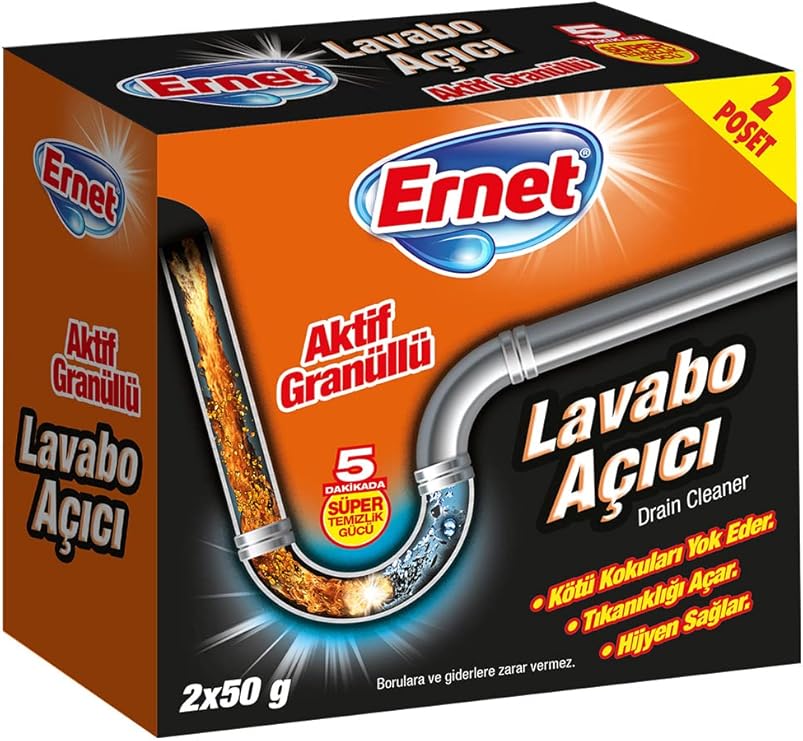 Ernet Super Sink Opener 2X50 G with Active Granule