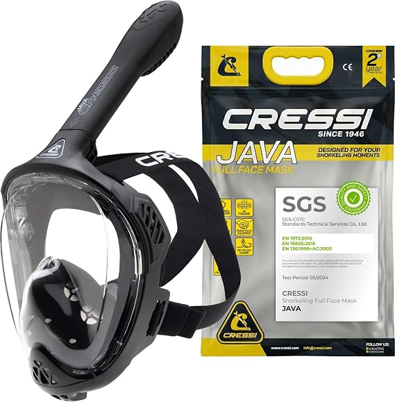 CRESSI since 1946 Java Adult Full Face Mask Compact Fit