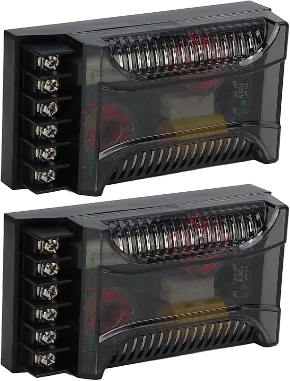 300 Watts 2 Way Crossover, Car Audio Crossover Universal Heat Dissipation Speaker Frequency Divider