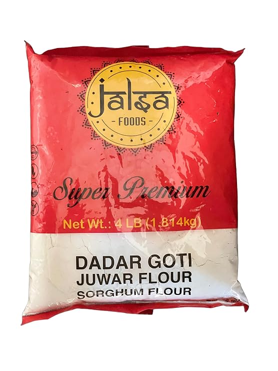Jalsa Foods Dadar Goti Juwar Flour (Sorghum Flour) 4LB (1.814 kg)