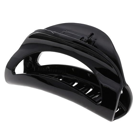 Camila Paris CP1564 French Hair Clip for Women Black Small Girls Hair Claw Clips Jaw Fashion Durable Styling Hair Accessories for Women, Strong Hold No Slip Grip, Made in France