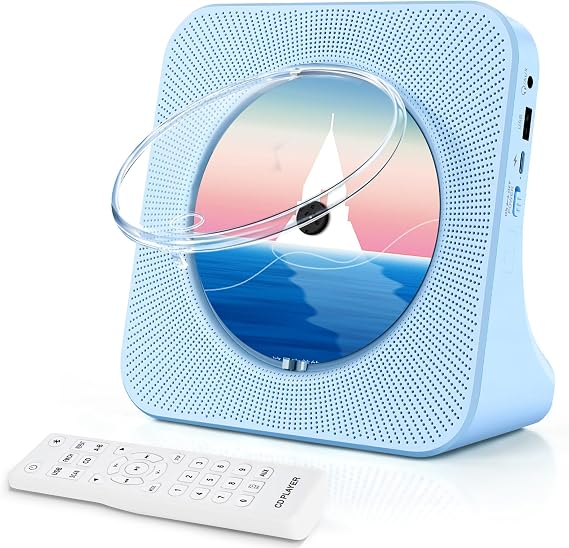 Portable CD Player for Home, Bluetooth CD Player for Kids with Timer