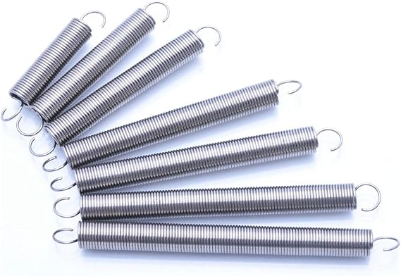 Compression Spring Extension Spring Extension Spring Cylindrical Spiral Extension Spring Return Spring Pull Spring Wire Diameter 1.0mm Outer Diameter 6mm(80mm (1Pcs))