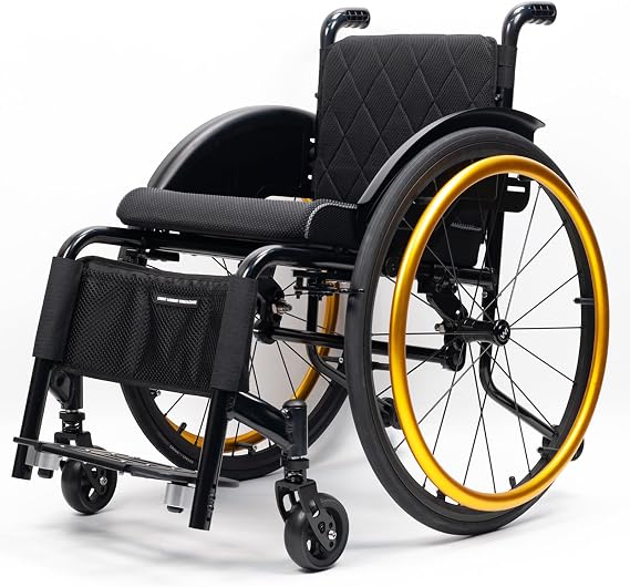 Adult Wheelchair,Detachable Wheelchair,Lightweight Sports Wheelchair,for Disabled, Adults, Elderly(Size:Seat Width: 38 cm,Color:A)