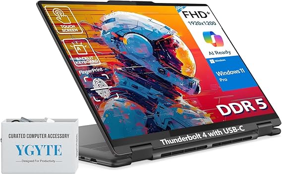 Lenovo Yoga 7i 2 in 1 Laptop Touchscreen, 16" FHD+ 360 Foldable Touch Screen Convertible, Intel Core Ultra 7, Windows 11 Pro, 16GB DDR5 RAM 512GB SSD|Backlit|Fingerprint|YGYTEaccessory