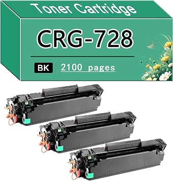 for Canon CRG728 CRG-728 728 3500B002 Black Toner Cartridge Replacement,Compatible for ImageClass MF4410 4420n 4412 4430 4450 4570dn 4580dn 4780 Printer 3 Black