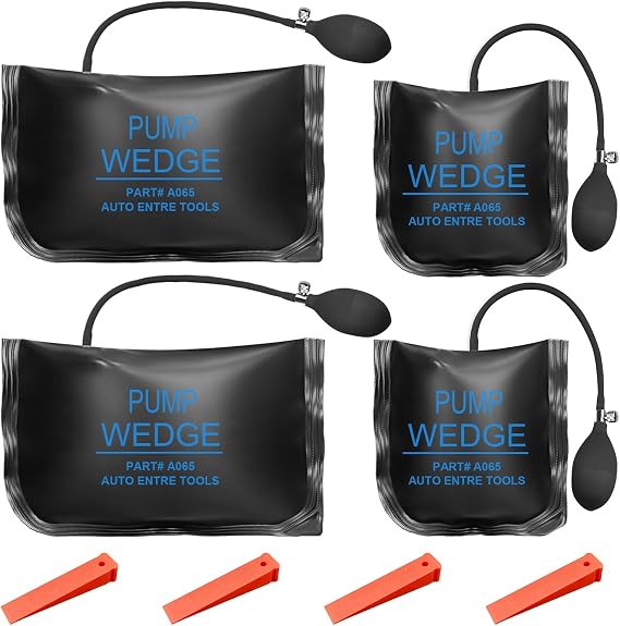 Set of 4 Mounting Cushion Set: Mounting Cushion Air Pump of 200 kg Wedge Air Cushion Pump Cushion Assembly Aid Inflating Cushion Air Wedge Pump Mounting Spreader Cushion for Door and Window Mounting