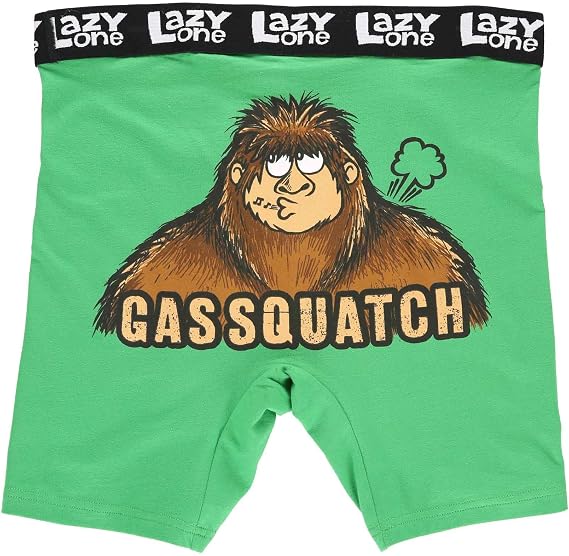 Lazy One Funny Boxer Briefs for Men, Underwear for Men, Gag Gifts For Men