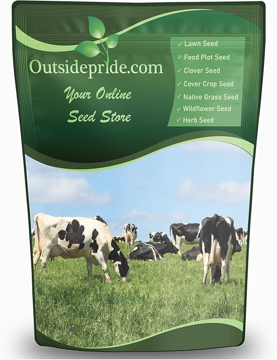 Outsidepride All-Purpose Pasture Seed Mix - 5 lb. Perennial, Drought-Tolerant & Fast-Growing Pasture Seeds for Planting Abundant Forage Grass & Clover, Great for Grazing Livestock & Hay Production