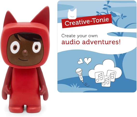 Tonies Creative Toy Figurine - Record and Upload up to 90 Minutes of Your Own Stories and Songs - Red/Dark