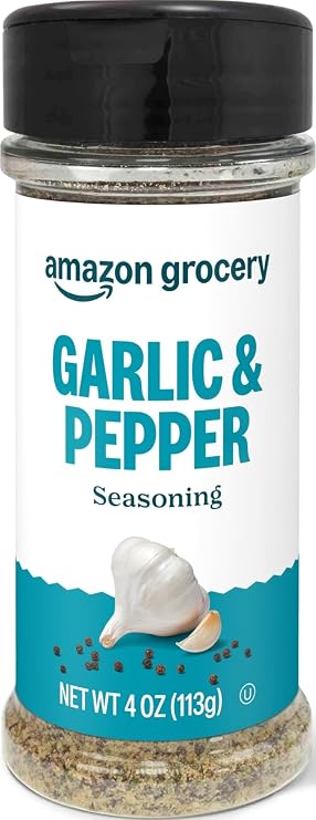 Amazon Grocery, Garlic & Pepper Seasoning, 4 Oz (Previously Happy Belly, Packaging May Vary)