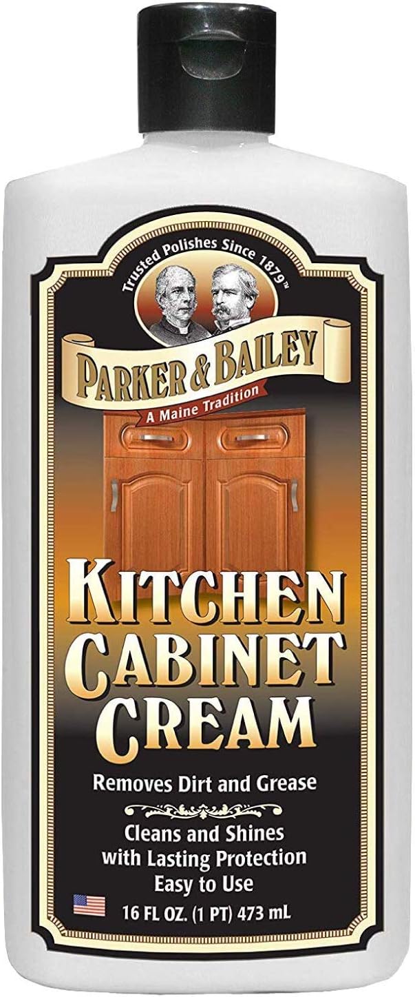Parker and Bailey Kitchen Cabinet Cream-Wood Cleaner-Grease Remover 16 oz 1